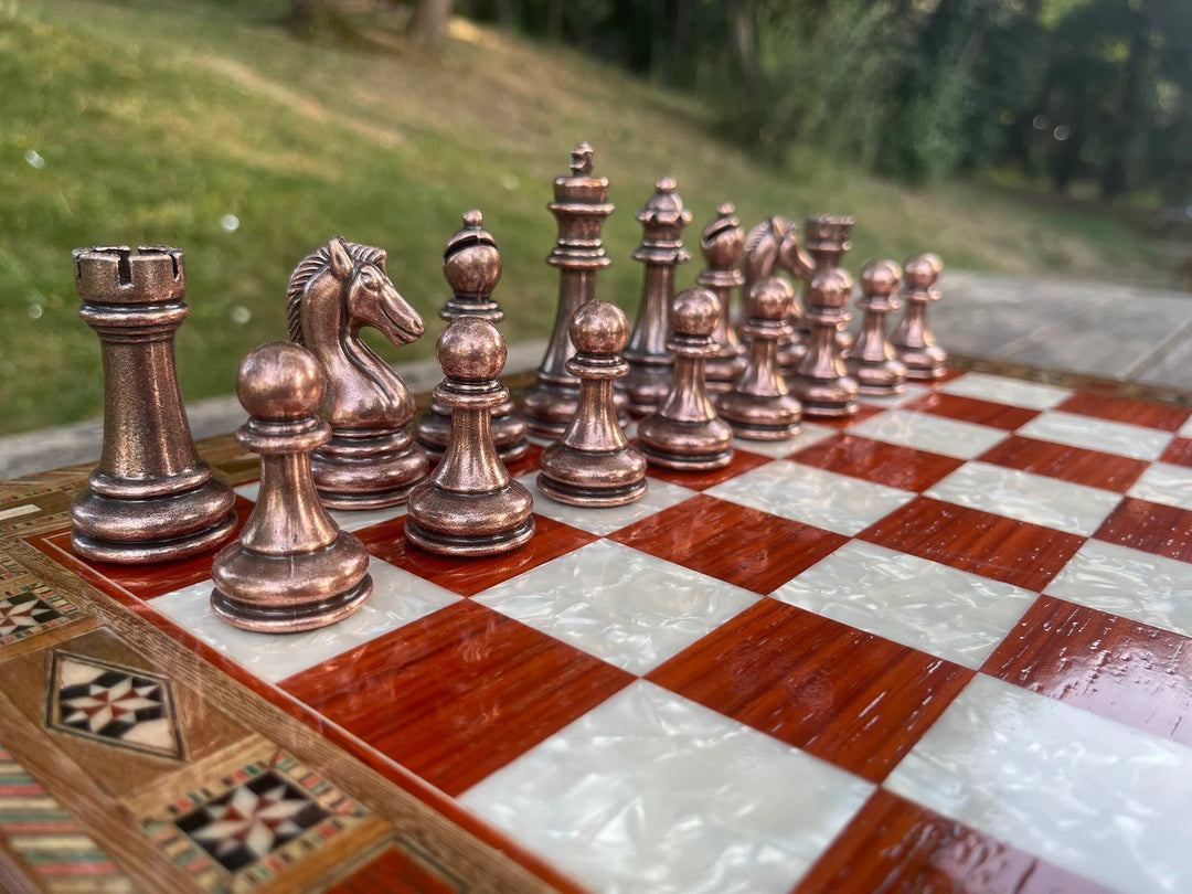 Luxury Chess Set With Board Handmade Wooden Chess Board With 